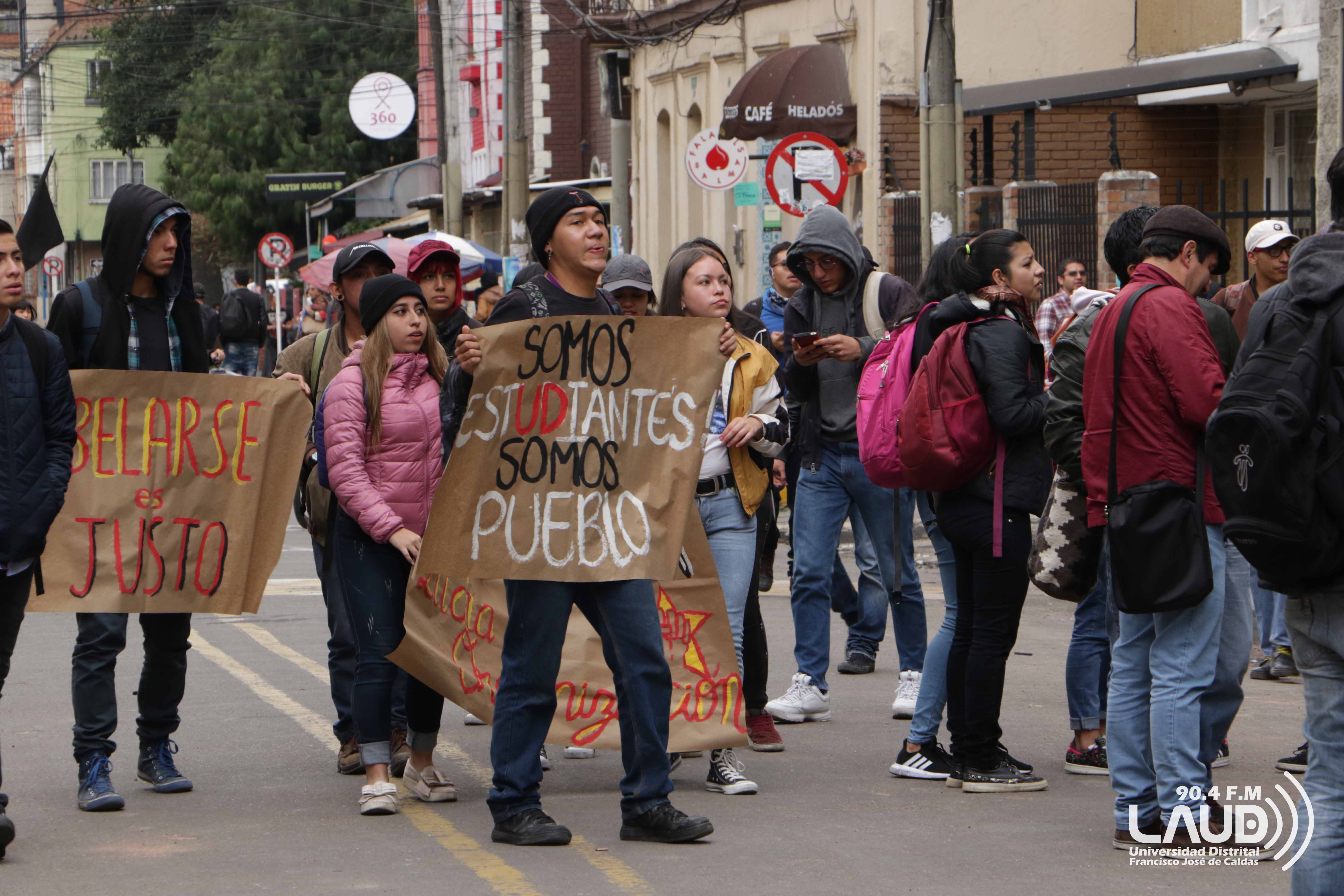 Movilizaciones estudiantiles en Bogotá